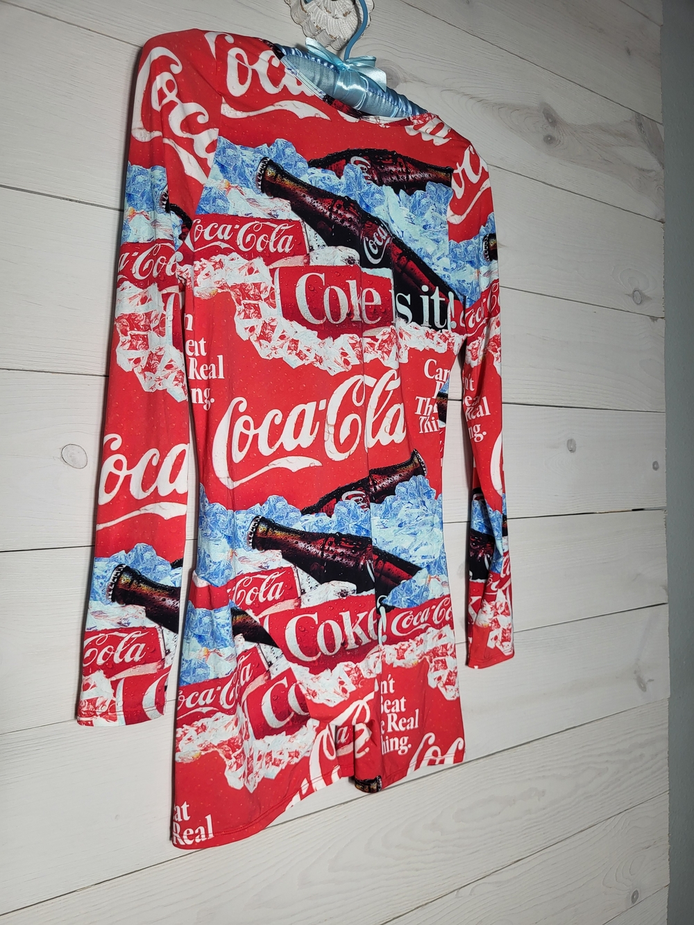 Coca-Cola Women's Romper Long Sleeve Bodysuit. - Picture 2 of 7